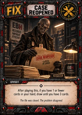 Case Reopened — Fix card example