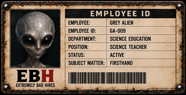 Grey Alien — canonical Employee ID GA-009