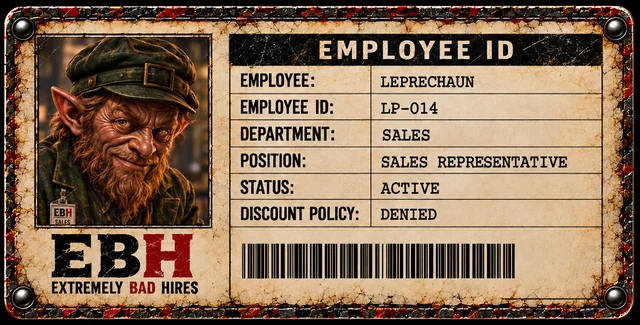 Leprechaun — canonical Employee ID LP-014