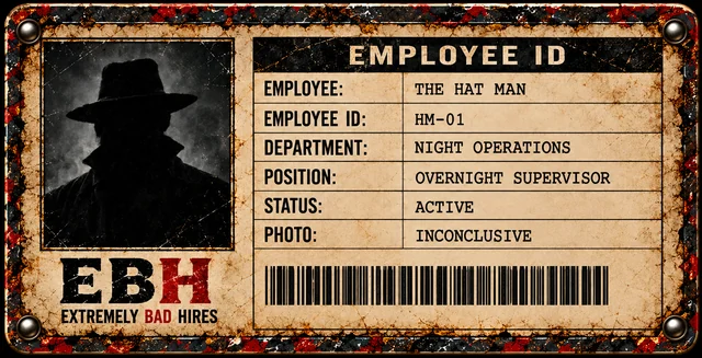 The Hat Man — canonical Employee ID HM-01